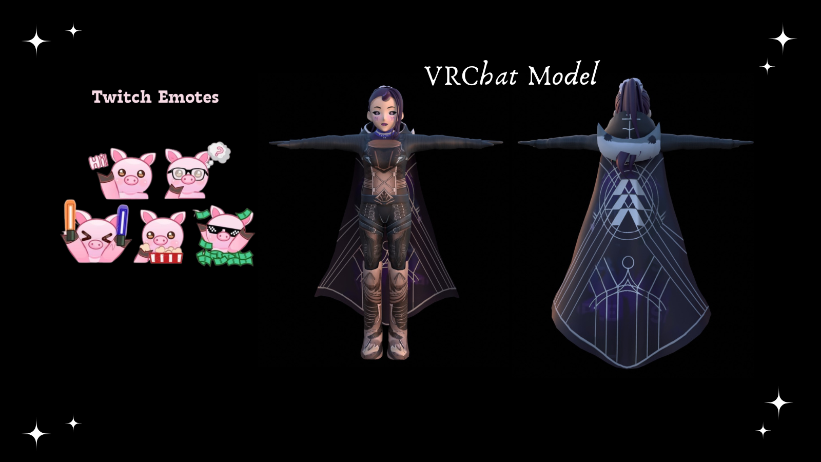 Commission for Twitch Emotes & VRChat Model 1 3d anime blender cartoon design graphic design illustration logo motion graphics open for commission rig stallion studio limited twitch emotes vrchat