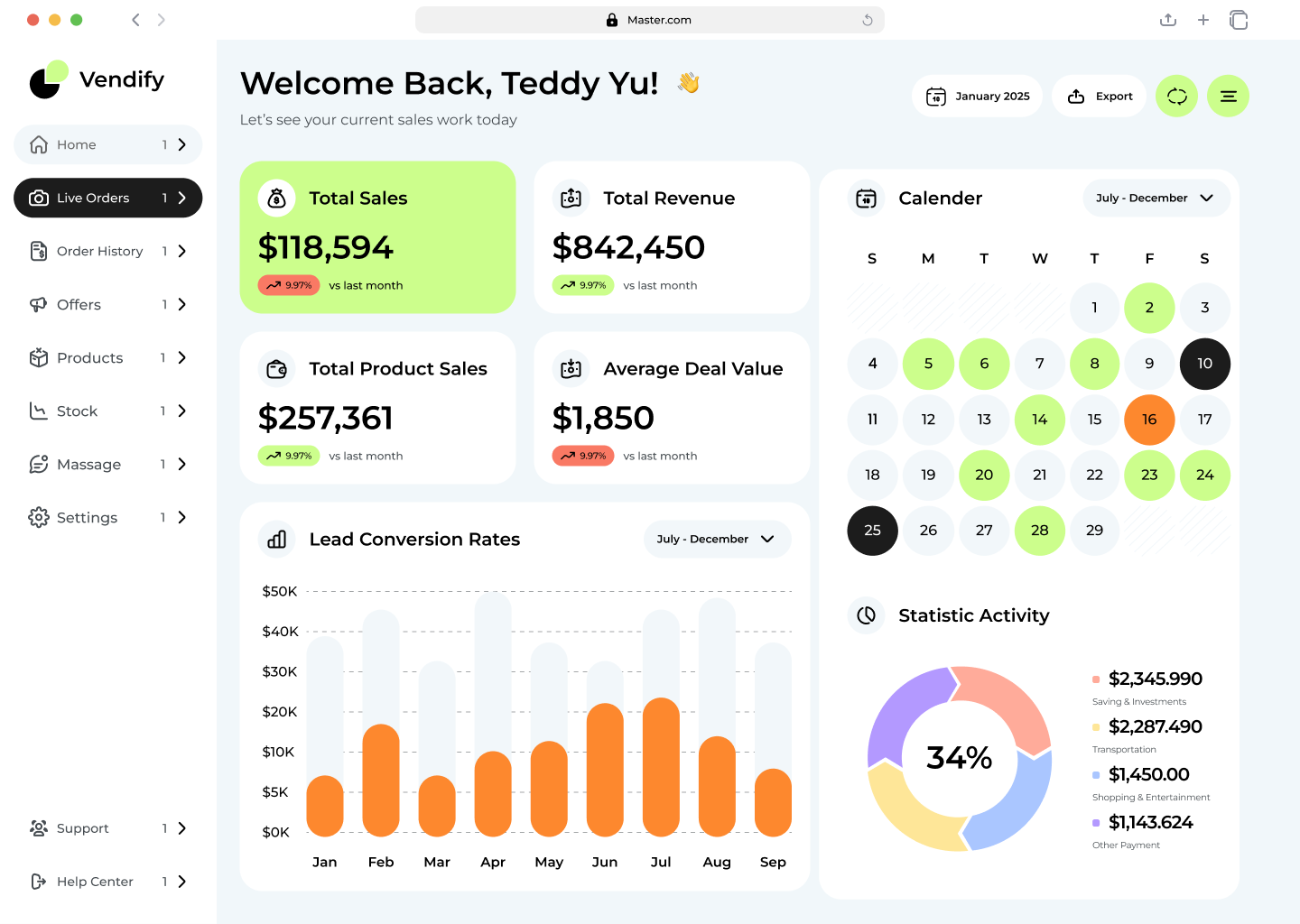 Sales Analytics & Business Command Center 📊🚀 admin dashboard analytics dashboard business command center business intelligence calendar integration dark mode dashboard design data visualization dribbble e commerce dashboard expense tracker figma kpi metrics lead conversion revenue tracker sales analytics sales performance ui web app