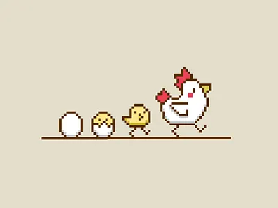 Chickens pixel art animals pixel art birds pixel art chicken pixel art chickens 8 bit chickens 8bit chickens pixel art pixel art chickens rooster pixel art