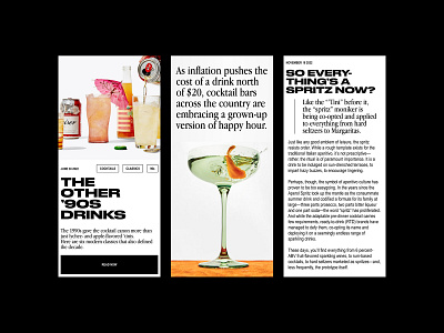 Punch Drunk | Blog Article UI design graphic design typography ui