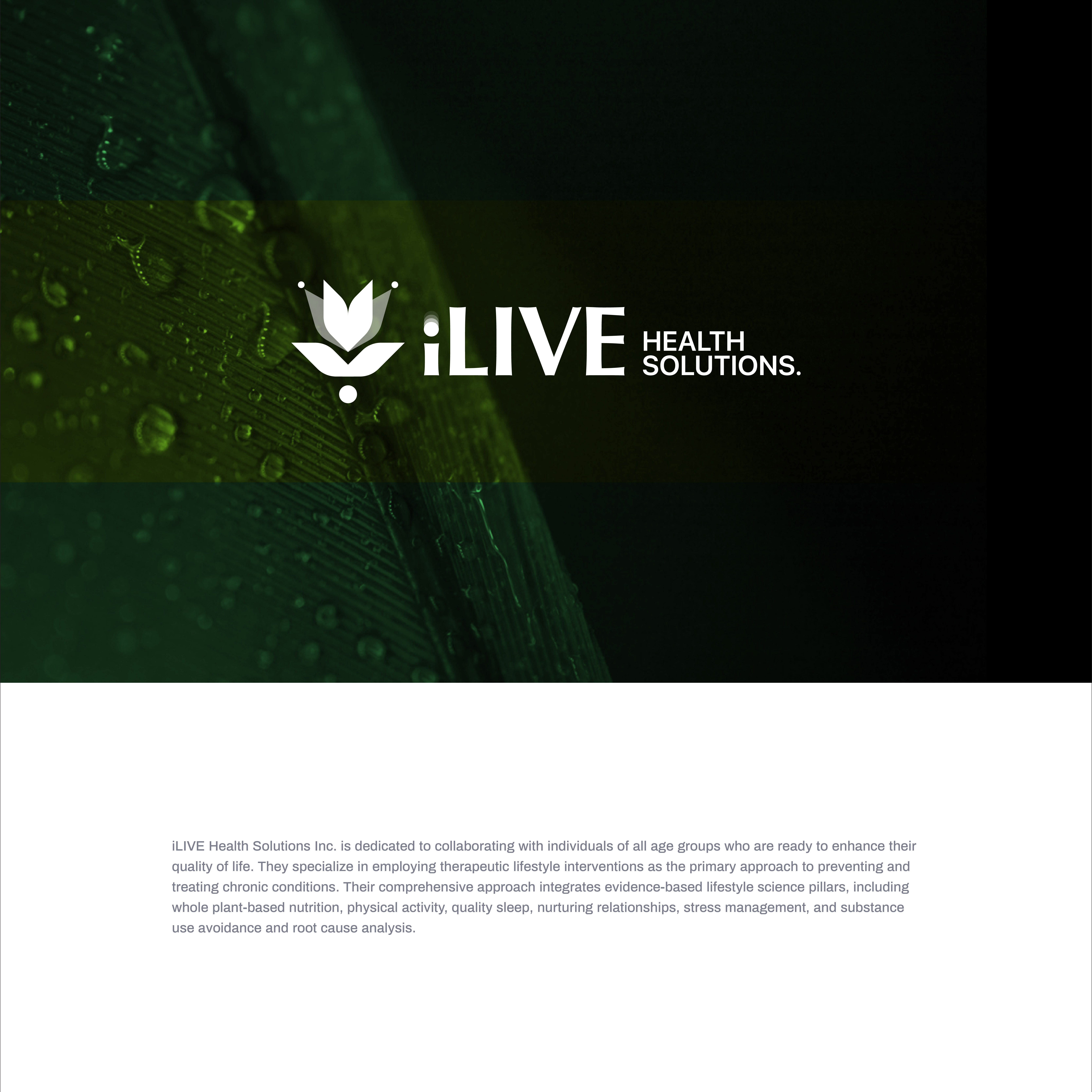 iLiveHealth Solutions — Visual Identity brand identity branding design graphic design health branding logo logo design visual identity