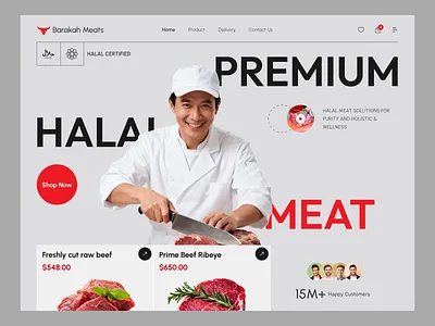 Barakah – Halal Meat & Butcher eCommerce Website | Qudra beef butcher butcher website chicken ecommerce fish halal halal butcher halal food halal meat halal meat ecommerce halal meat landing page halal meat website halal meats halal website design meat website meats premium halal meats qudra website design