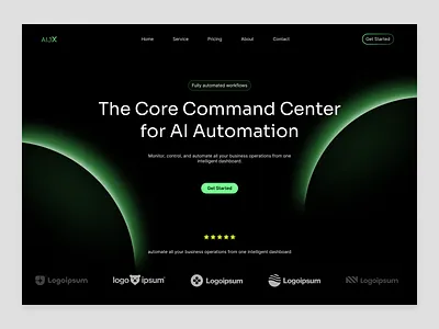 AI Workflow Command Center – Modern SaaS Website Design ai ai landing page ai website design analytics automation dashboard landing page landingpage luxury moderndesign productdesign saas saasdesign uiux web web design web3 webdesign website websiteui