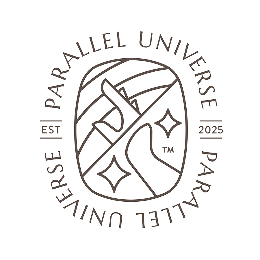 Parallel Universe badge branding icon logo typography wine