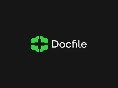 Docfile - Medical Document Logo Design branding cliniclogo docfilelogo documents file folderlogo graphic design healthcare healthcarelogo logo logodesign medical medicallogo vcetor