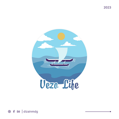 Vezo Life graphic design illustration logo logodesign vector
