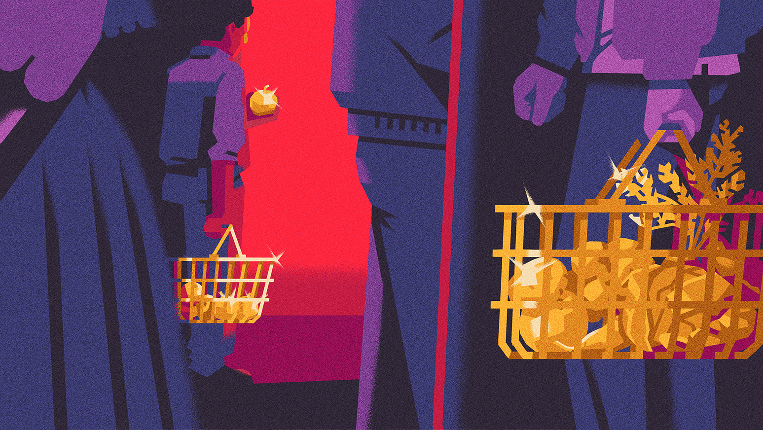 Concept editorial illustration artwork business concept digital economy editorial finance illustration magazine money publishing