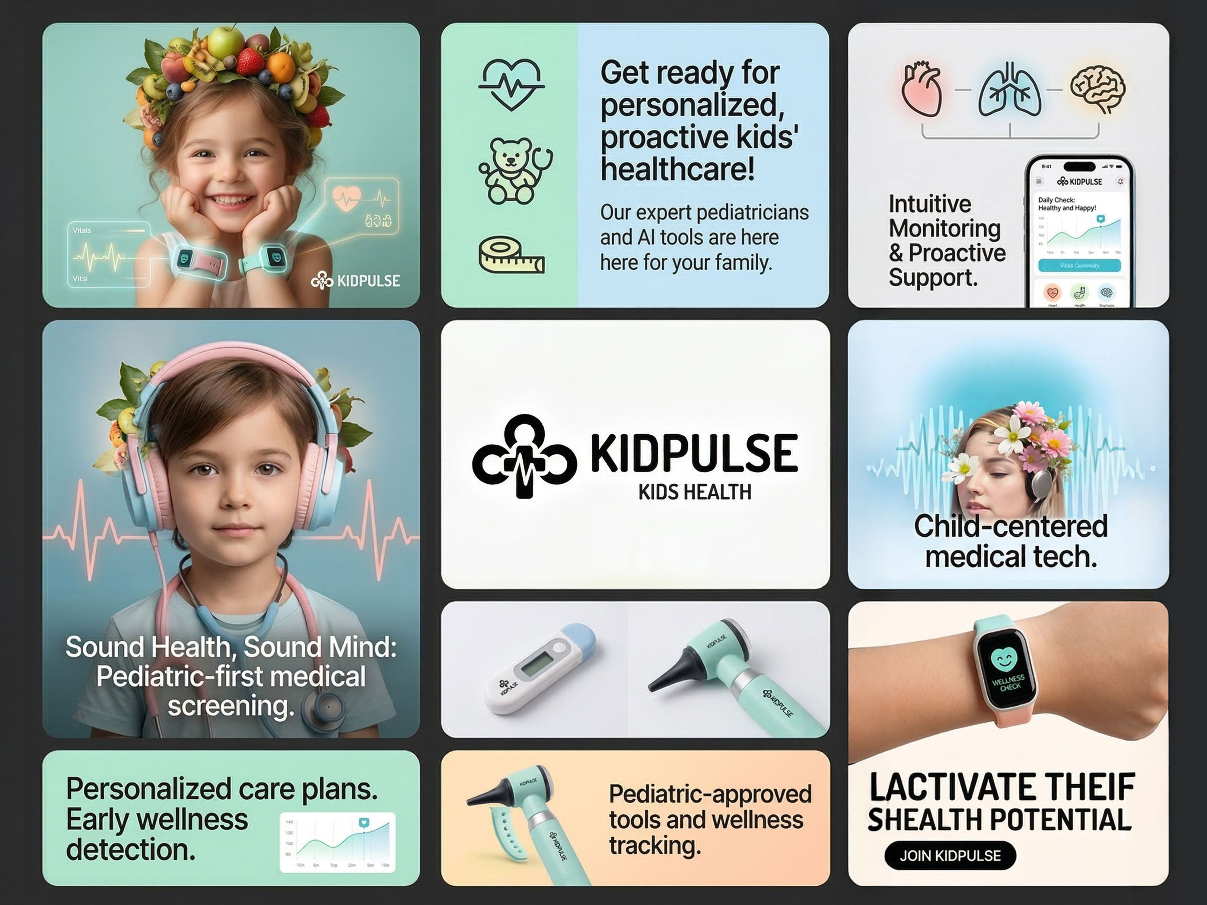 KidPulse – Kids Health Technology Brand Case Study bra child health technology child healthcare technology child wellness monitoring child wellness tracking kids health monitoring kids healthcare solutions kids medical monitoring logo design pediatric digital health pediatric health pediatric health analytics pediatric health tracking pediatric healthcare platform pediatric medical device pediatric medical innovation pediatric preventive healthcare pediatric telehealth pediatric wearable health device pediatric wellness technology