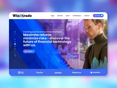 AI Trading Firm Fintech Website Design | Landing Page UI ai trading branding creative dashboard ui finance technology fintech ui fintech website funnel graphic design investment landing page design layout design marketing modern professional saas website trading platform trading website web design website design