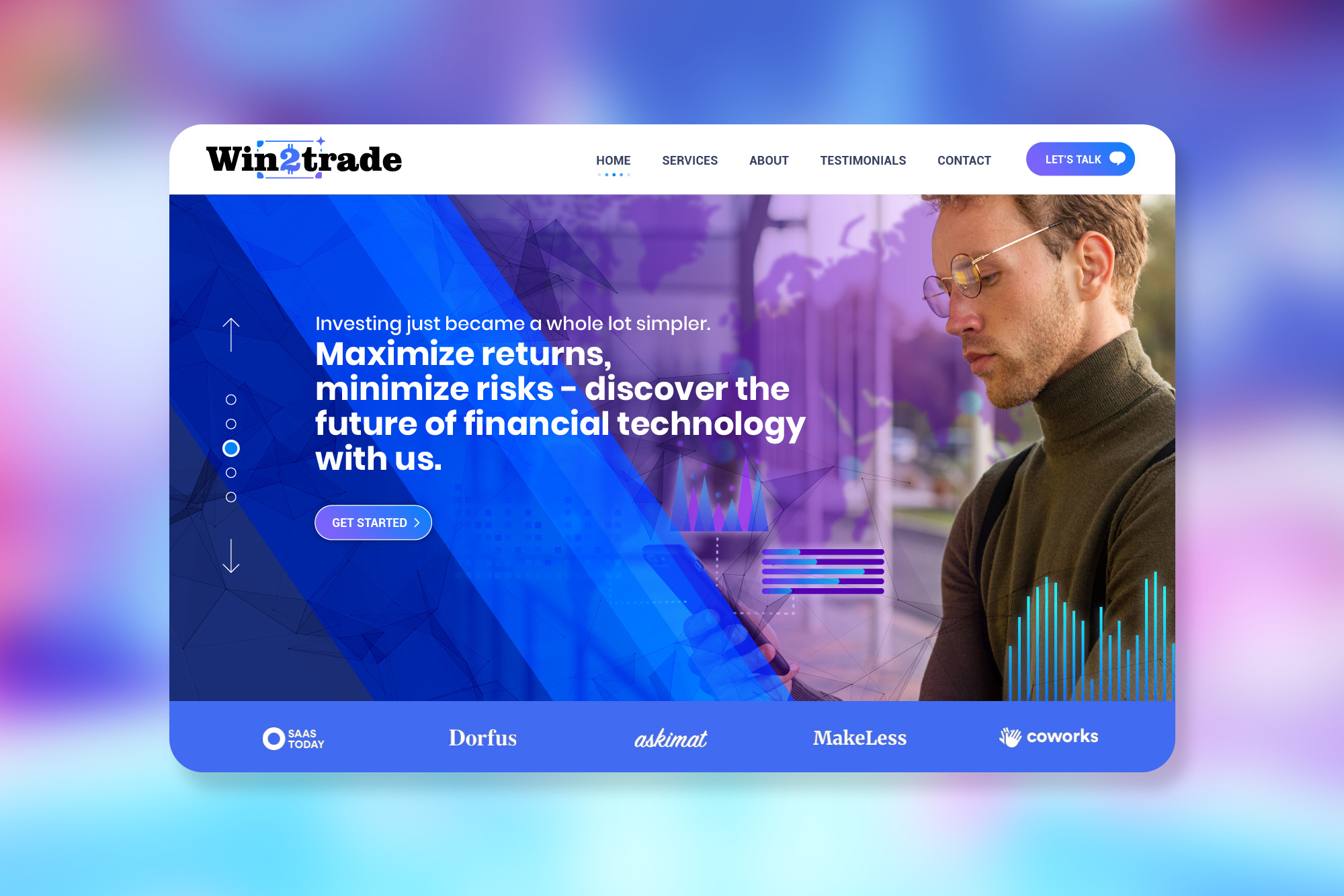 AI Trading Firm Fintech Website Design | Landing Page UI