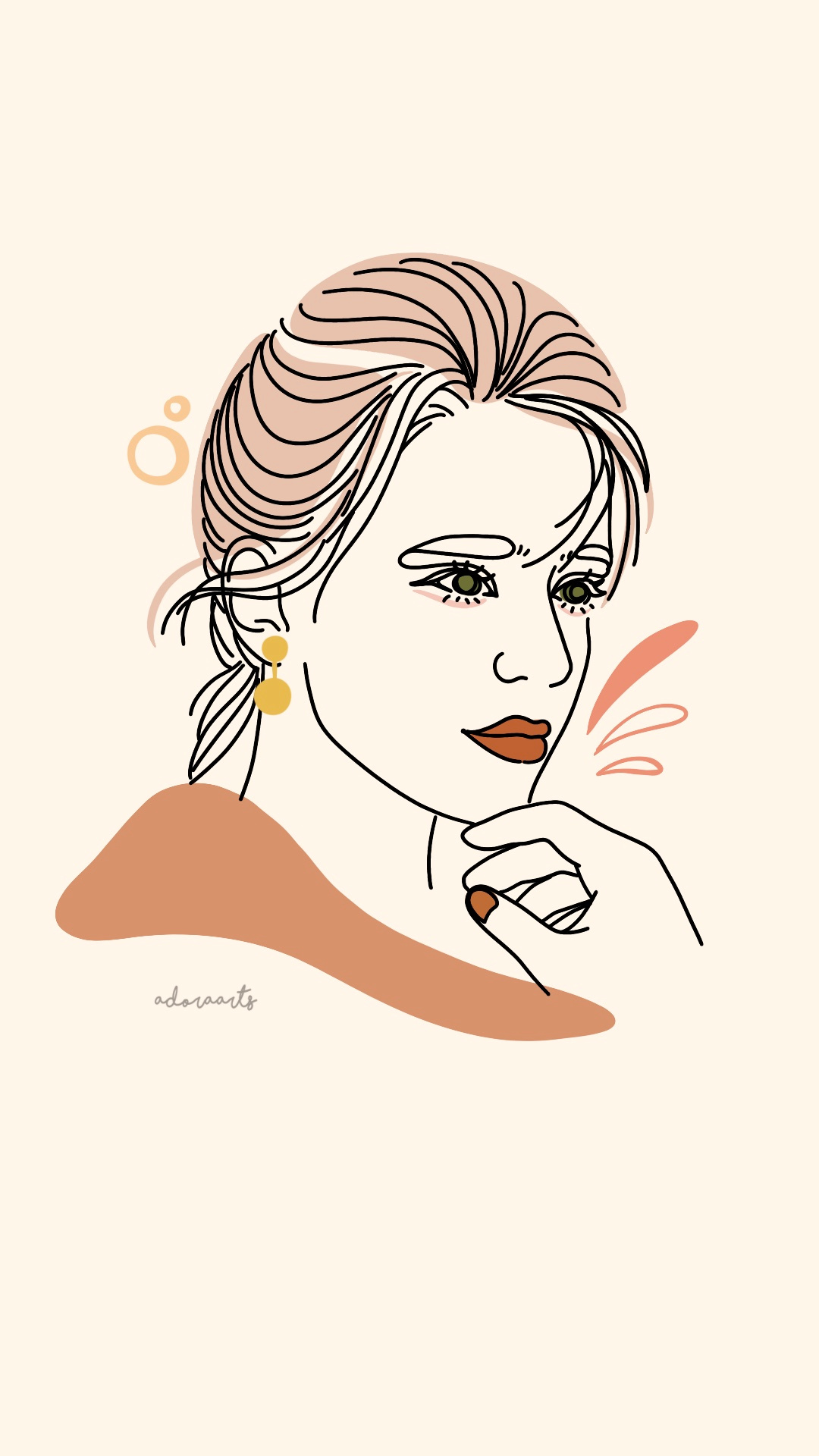 Minimalist Line Art Portrait design digital art illustration line line art minimalist one line portrait vector