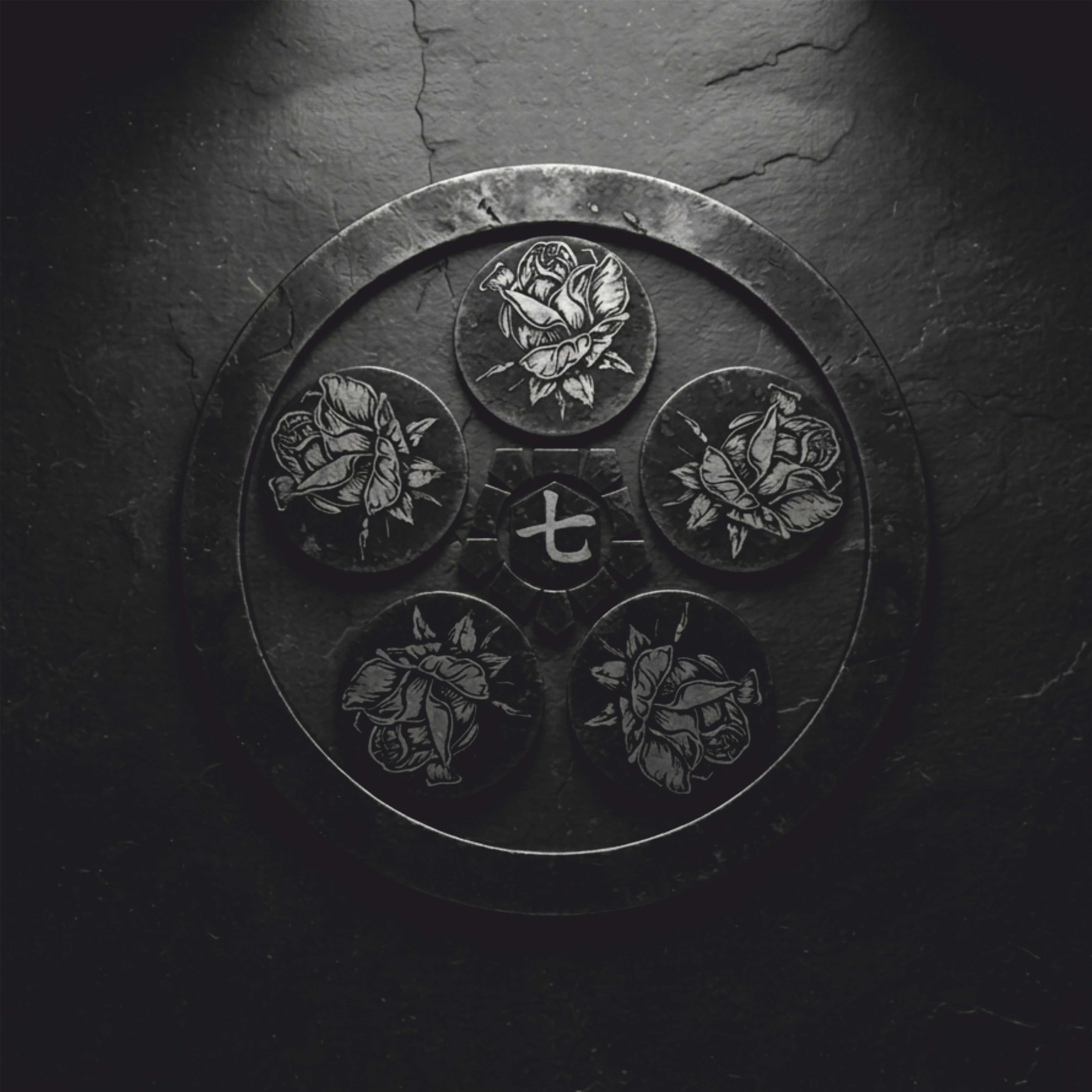 Mon of the Forgotten Dynasty blackwork clan design engraving illustration japan samurai stone symbol tattoo