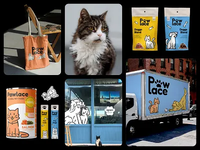 Pawlace Visual Identity — Playful Pet Branding animal care animal care app animal care website animal logo brand identity branding design graphic design identity illustration logo packaging packaging design pet branding pet care pet logo design pet poster design pet website portfolio