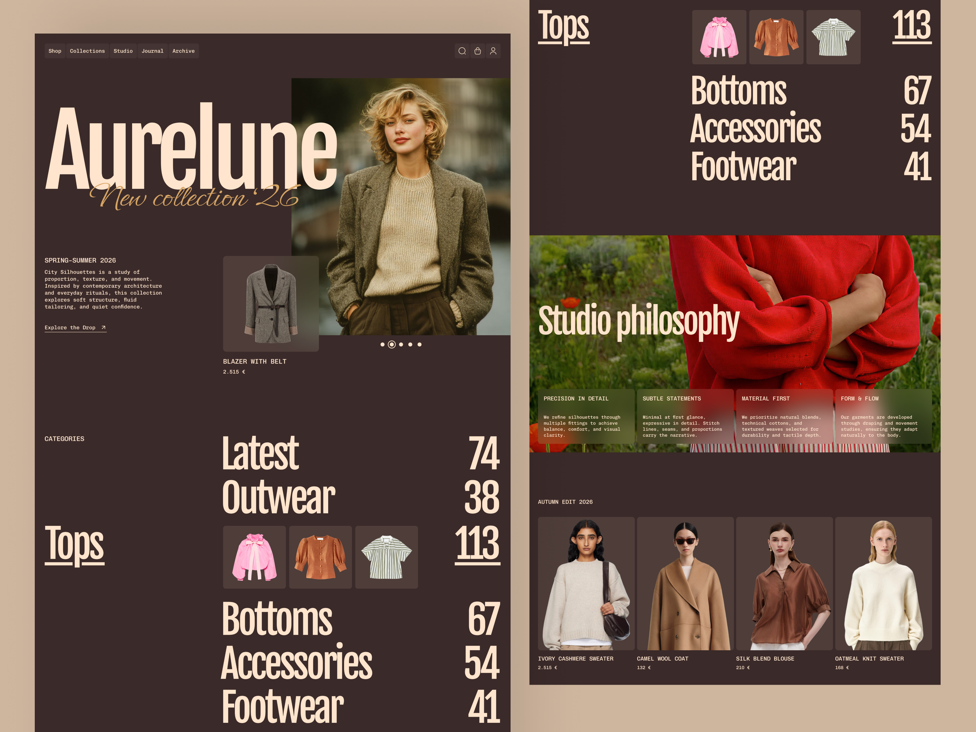 Sustainable Fashion E-commerce Website Design