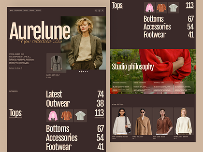 Sustainable Fashion E-commerce Website Design