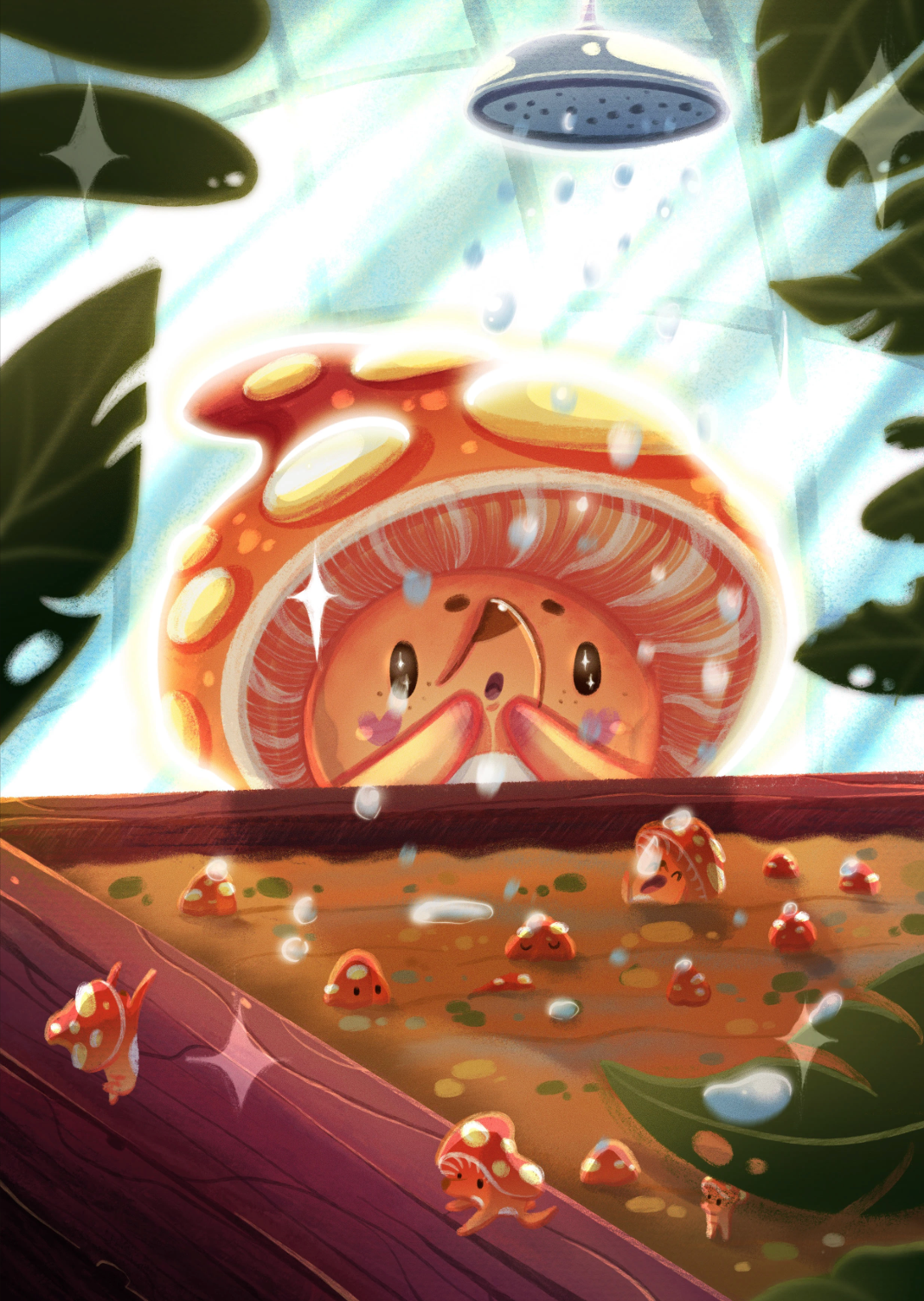 Mushroom Character design story for Children's products art character design children illustration design emotion illustration kid art mushroom procreate raster illustration