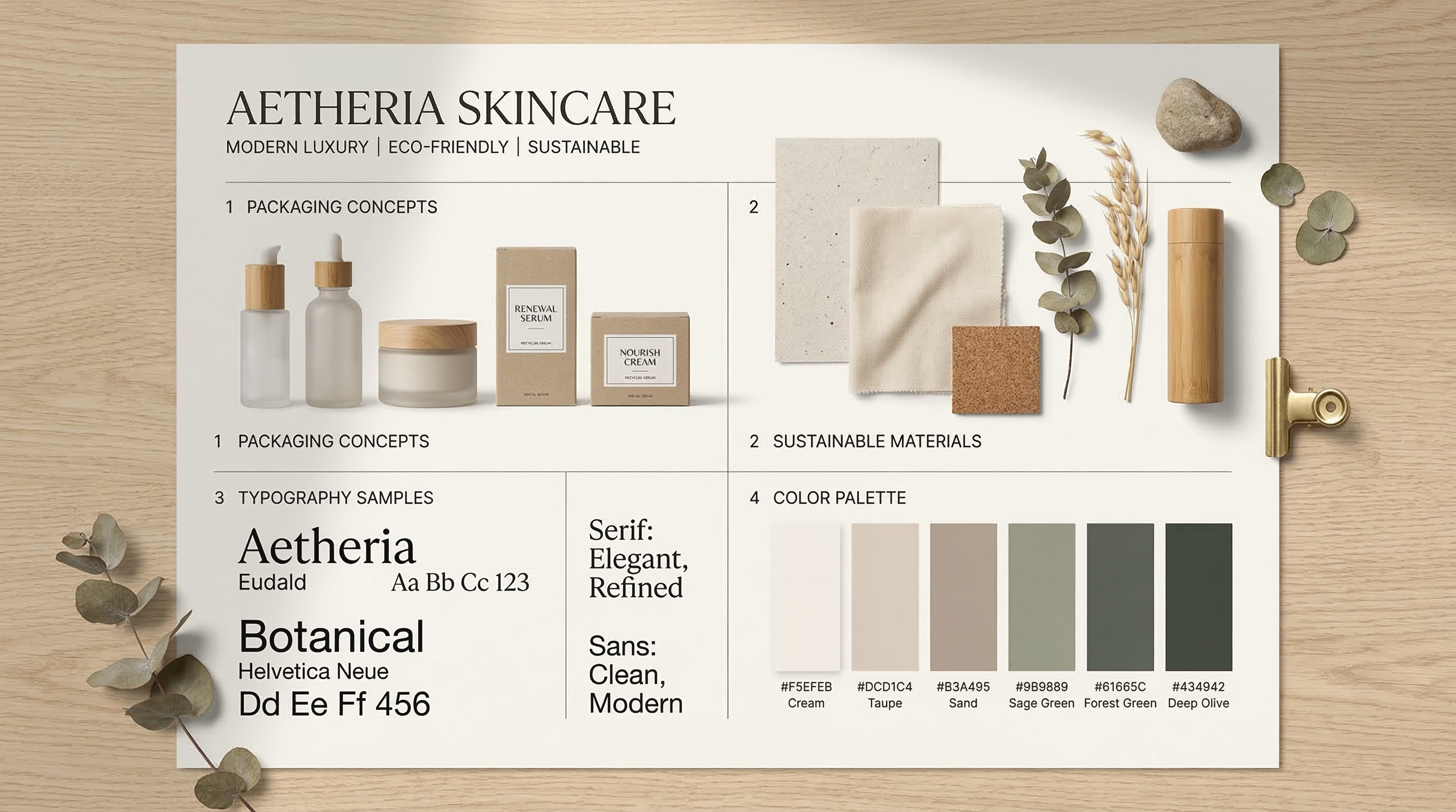Example of Sustainable Luxury Brand Visual