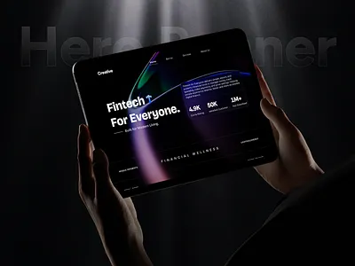 Fintech Hero Banner – Modern Website Landing Design cryptocurrency ui dark ui design digital finance dribbble design finance ui design financial financial dashboard fintech fintech app design fintech landing page fintech website hero banner landing page design mobile payments modern ui saas landing page ui ux design website banner design website header design website hero section