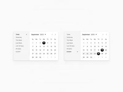 Calendar calendar component date date range modal