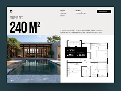Real Estate Property Page Design — Apartment Listing apartment listing apartment website design agency landing page luxury apartment properry search property page property showcase website real estate real estate dashboard real estate platform saas design starup website ui ux web design web page website design