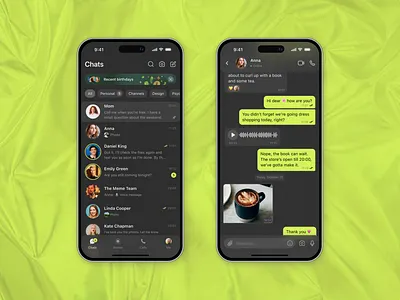 IOS Messenger App app chat concept design ios messenger mobile player stories tabbar ui ux