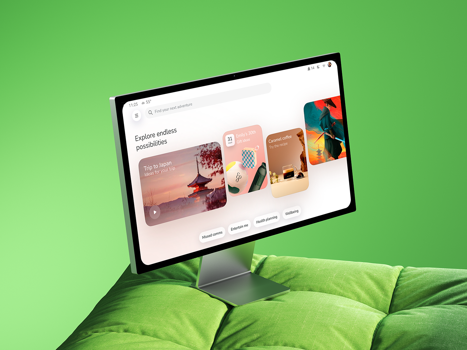 Personalized Planner ai artificial intelligence design interactive interface personalization planning search travel ui ux