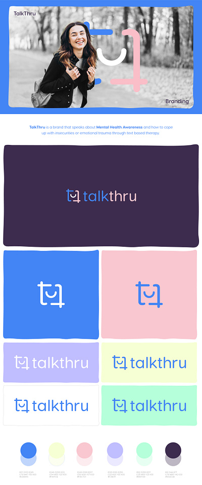 TalkThru Branding app branding design graphic design illustration instagram ads instagram creatives logo marketing social media carousel social media design typography ui ux vector