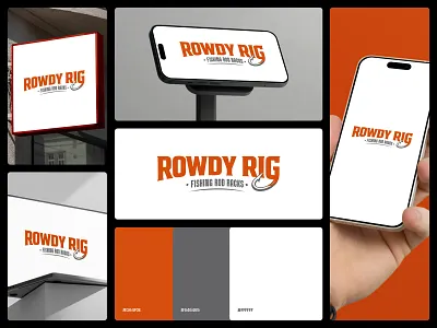 Rowdy Rig Fishing Brand Logo Design brand design branding fishing graphic design logo logo design visual identity