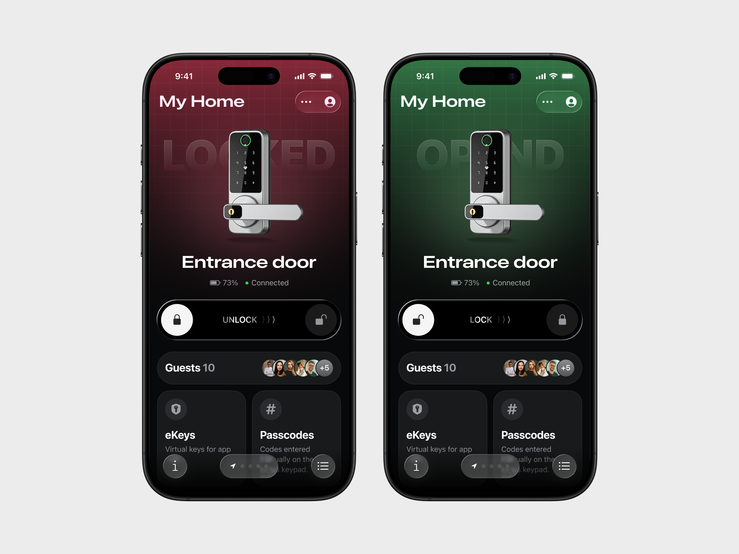 Example of Smart Home & Devices Mobile App Design