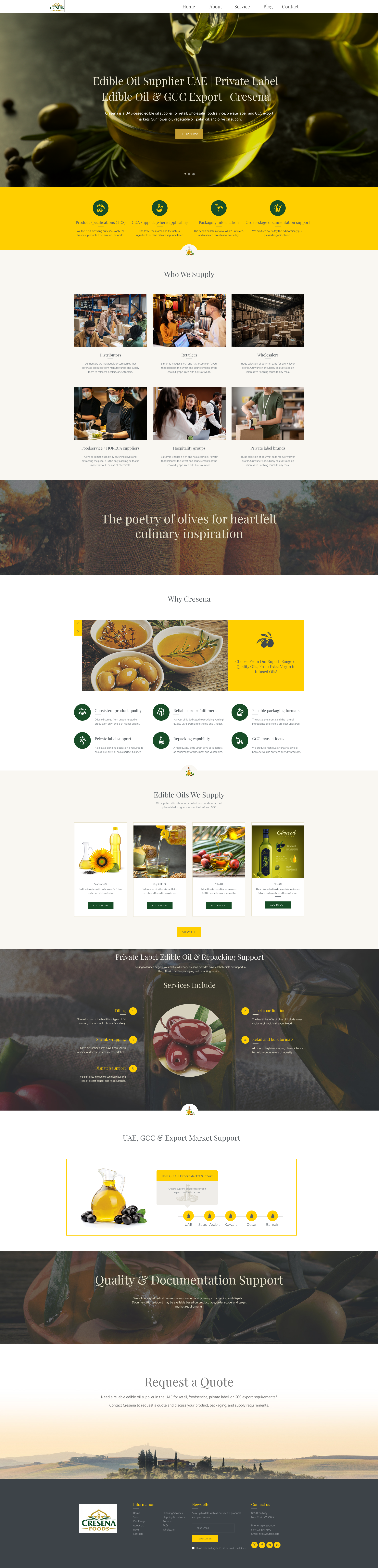 Oil Company Landing Page branding logo ui