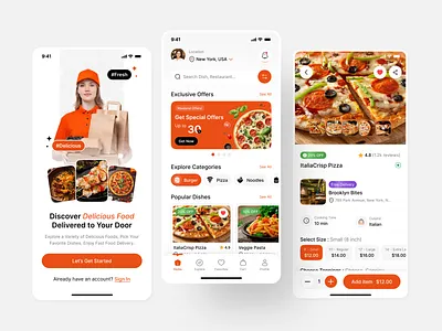 Food Delivery Mobile App UIUX Design | Figma | App Design app designer app ui design app ui designer app ux design app ux designer design figma food app design food delivery app food delivery ui food delivery ux food ordering app hire ui ux designer ios mobile app design online food ordering pizza delivery app startup ui ux