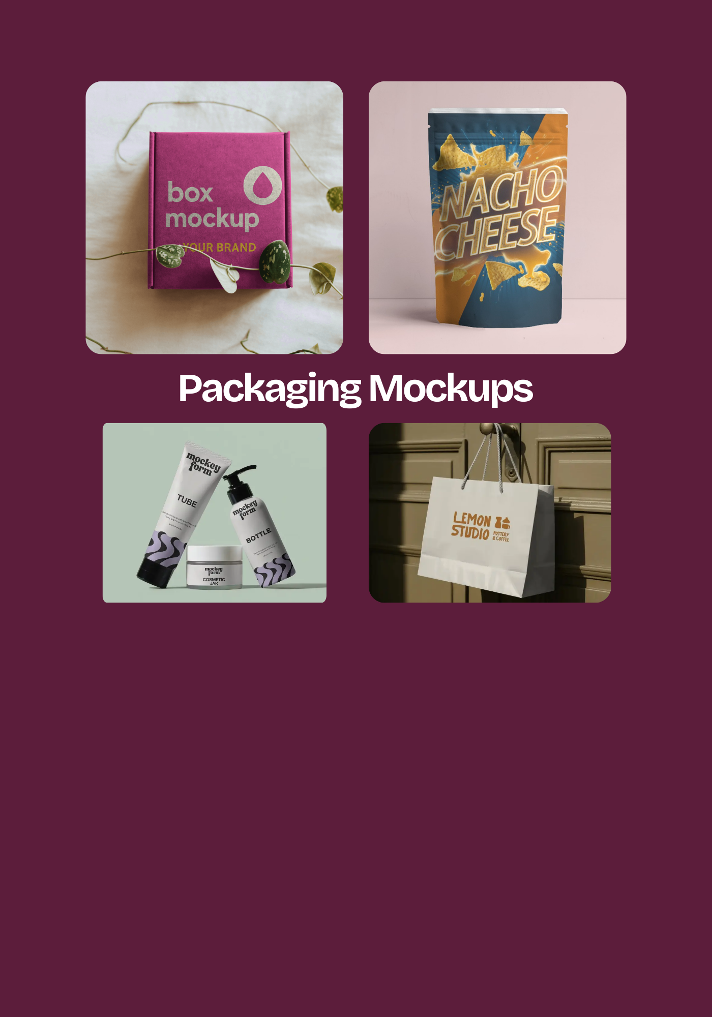 Product Packaging Mockup packaging mockup