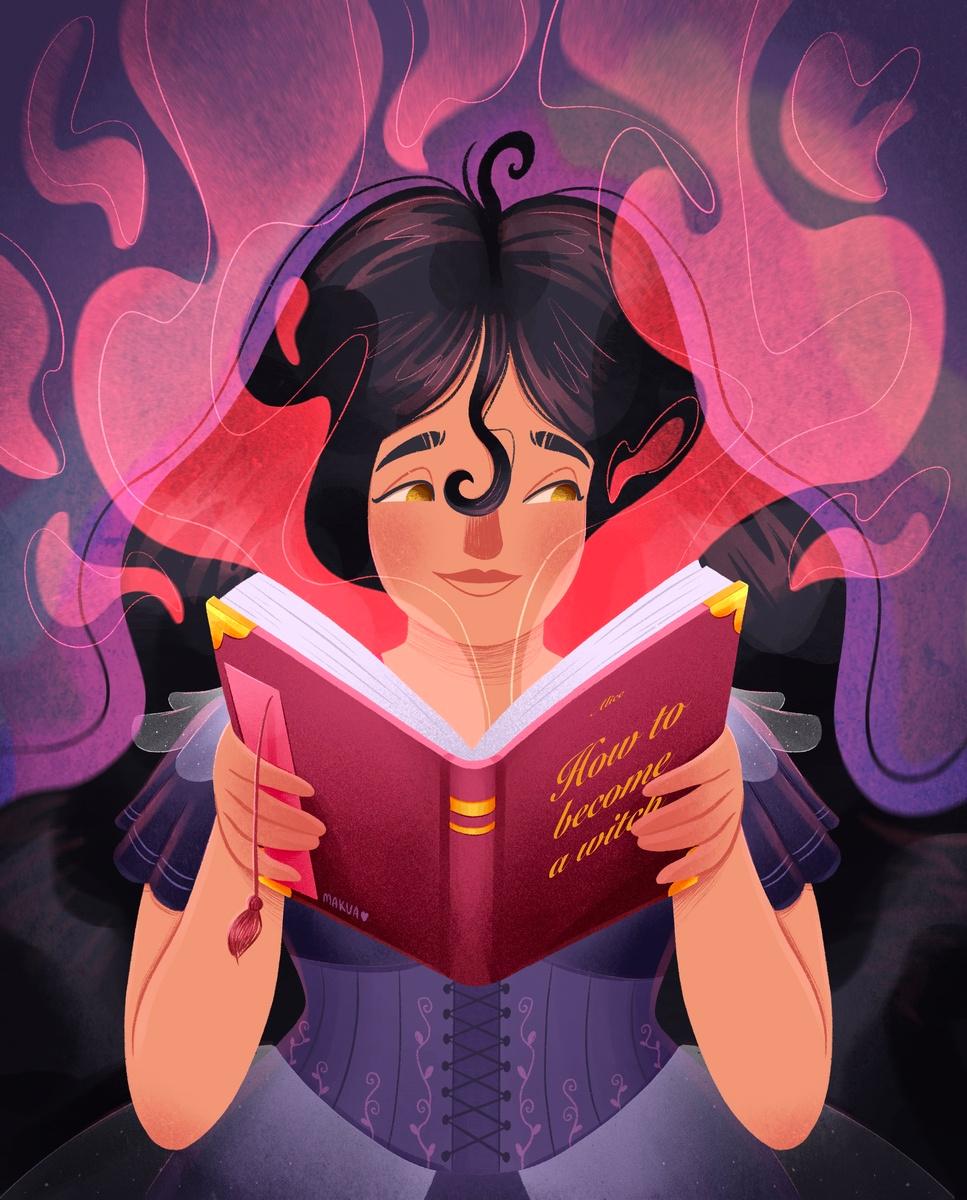 How to become a witch book illustration cartoon character character character design childrens illustration girl illustration illustration