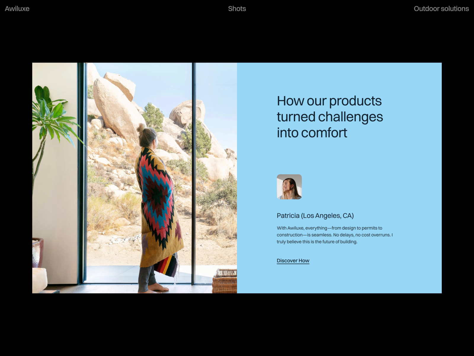 Awiluxe website shots