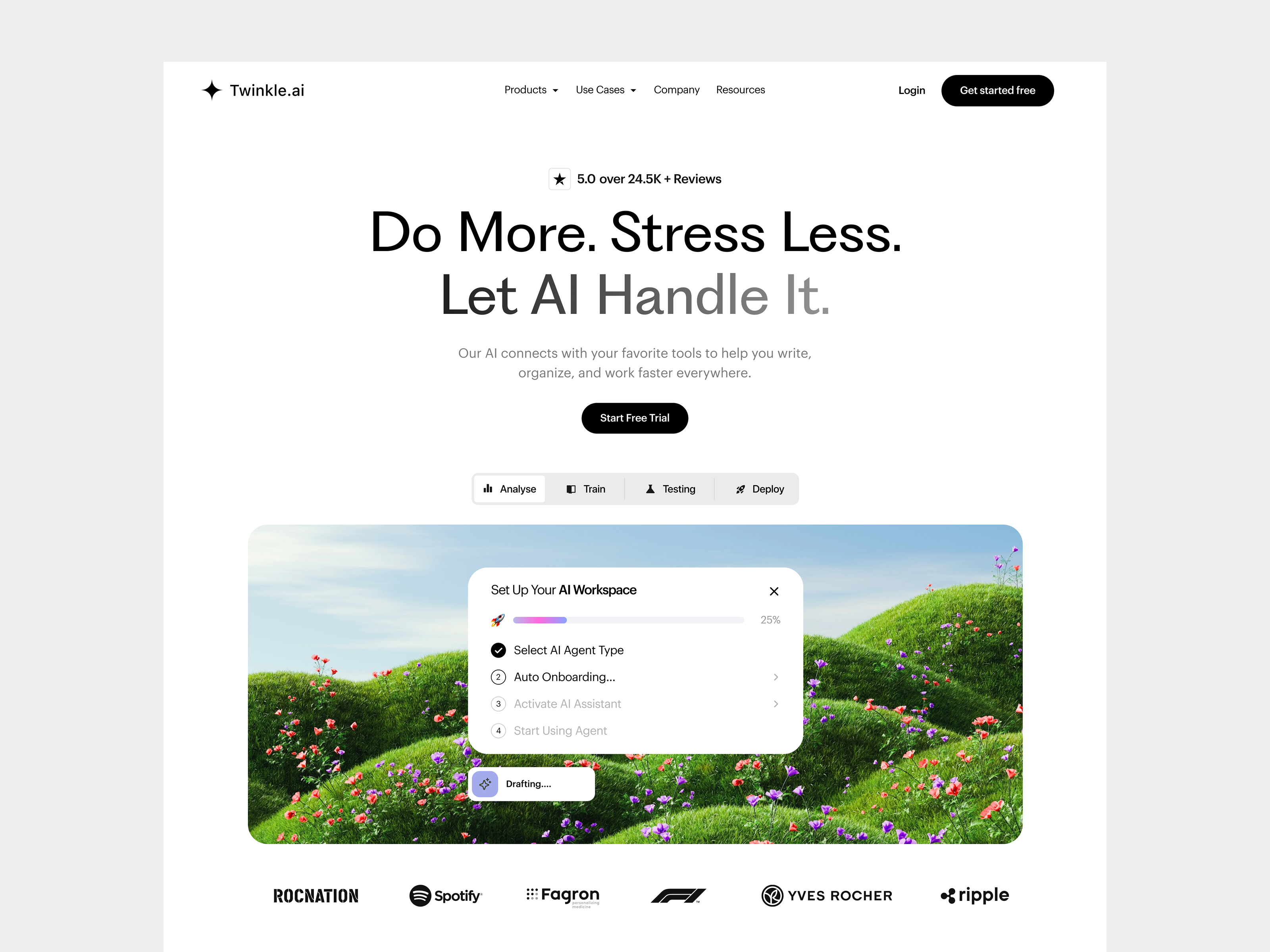Example of Ai Landing Page For Product