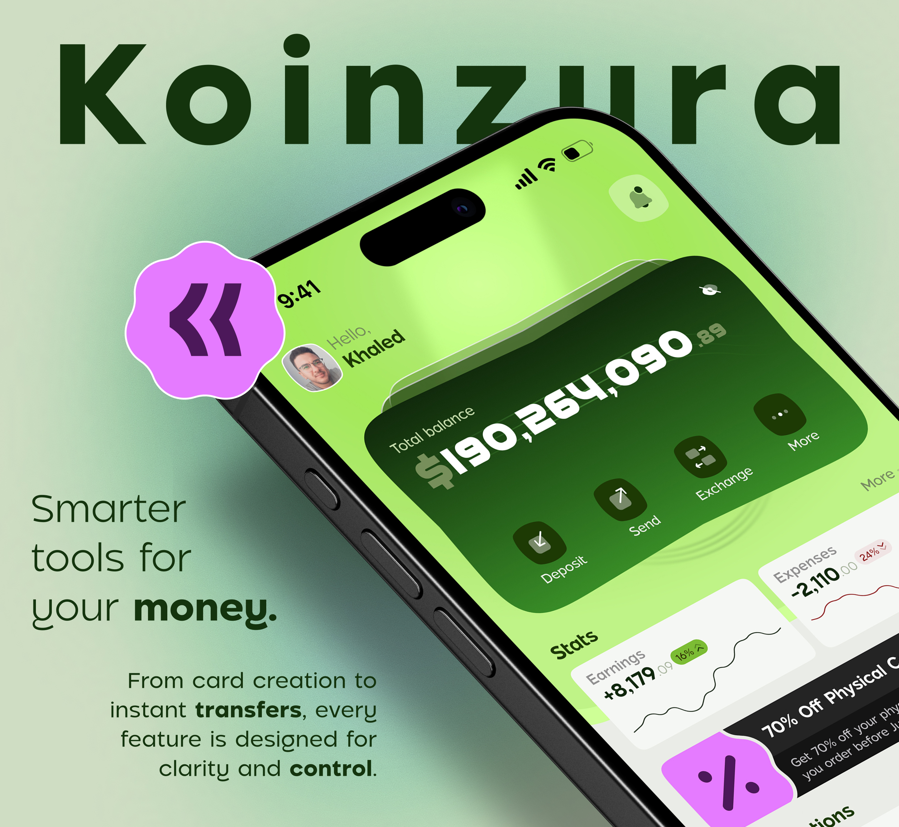 Koinzura Wallet App app fintech mobile ui ux wallet app