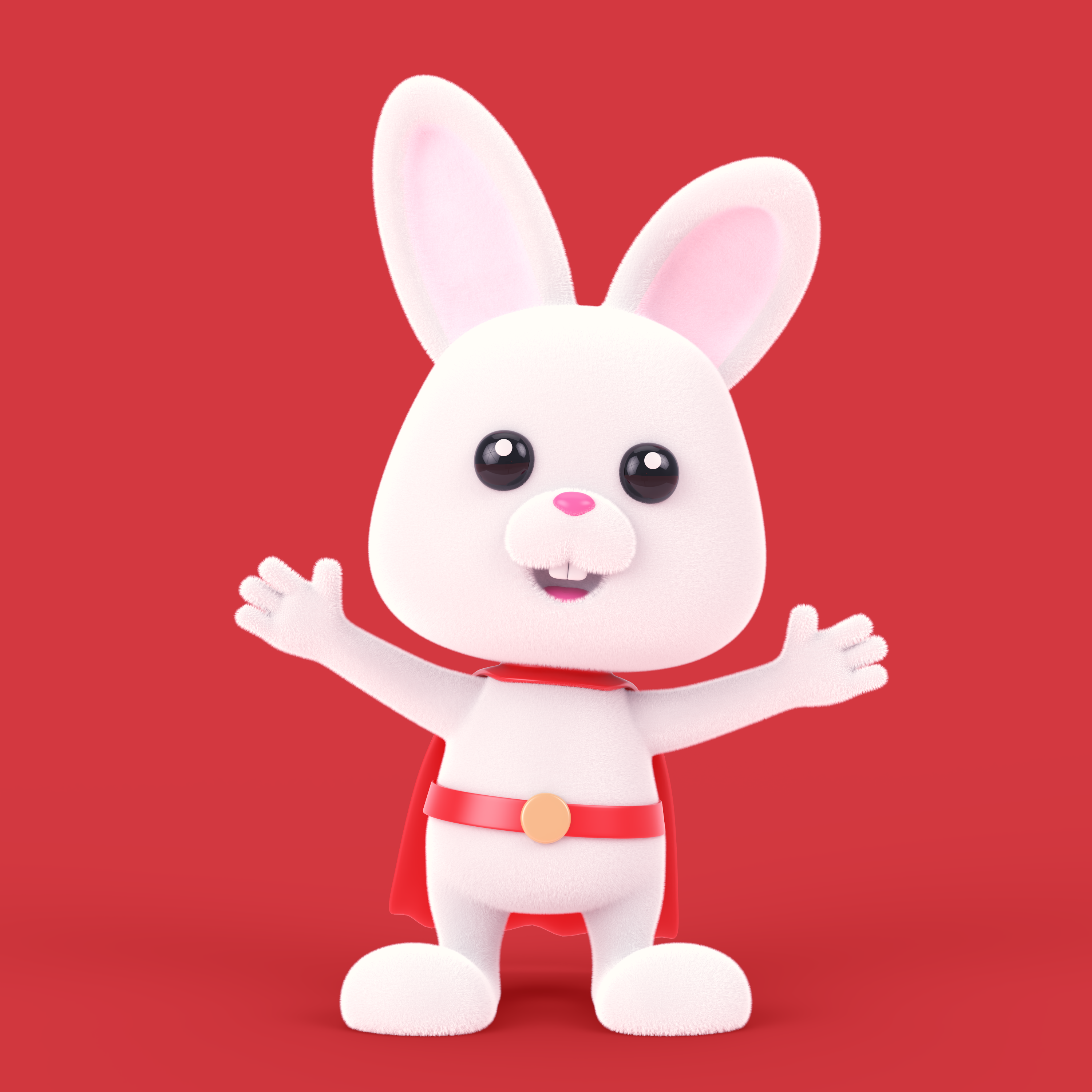 HeroMeals Bunny Mascot 3d 3d art 3d character 3d design animation artwortk branding c4d character design character mascot cinema4d graphic design illustration logo