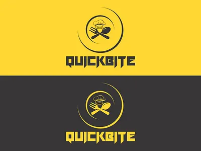 Modern Food Brand Logo Design - QuickBite adobeillustrator brand identity branding fast food logo food brand food logo graphic design logo logodesign minimal logo modern logo restaurant logo vector