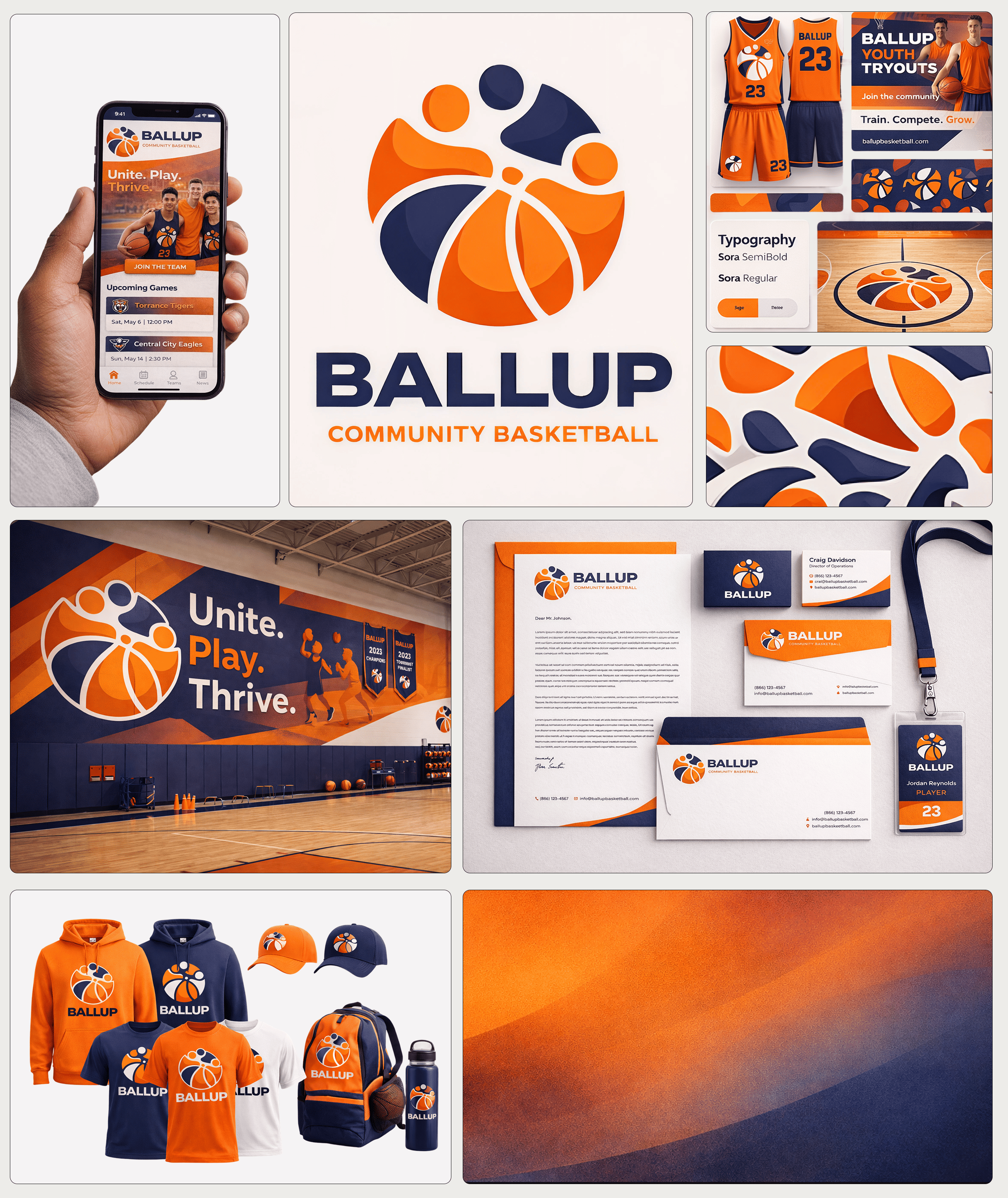 Ballup — Youth Basketball Community Brand Identity Concept