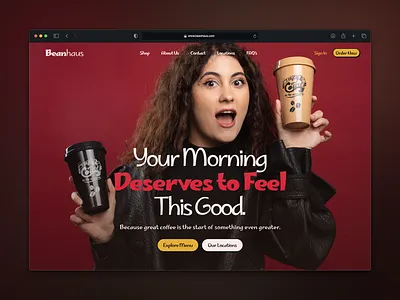 Beanhaus — Brand-Led Coffee Shop Website business page coffee coffee shop coffee shop website coffee shop website design design landing page design minimal web design product design restaurant website ui ui web design web ui design website