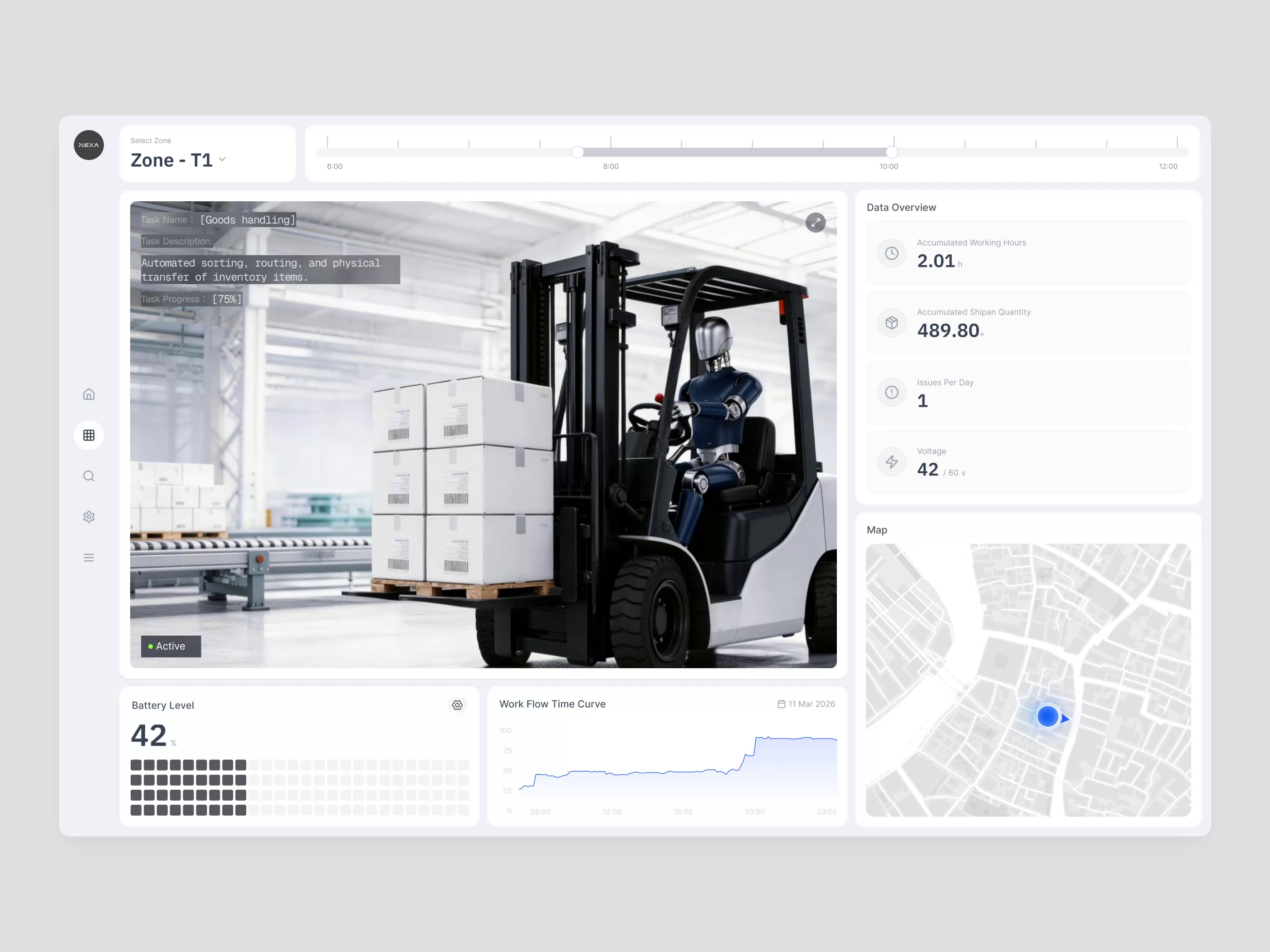 Future Workforce Terminal: Automated Logistics Robot Management