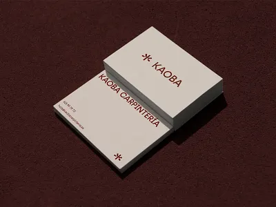 KAOBA Carpintería identity branding business card canvas bag design download identity lifestyle logo mockup mockups outdoor premium psd t shirt template typography