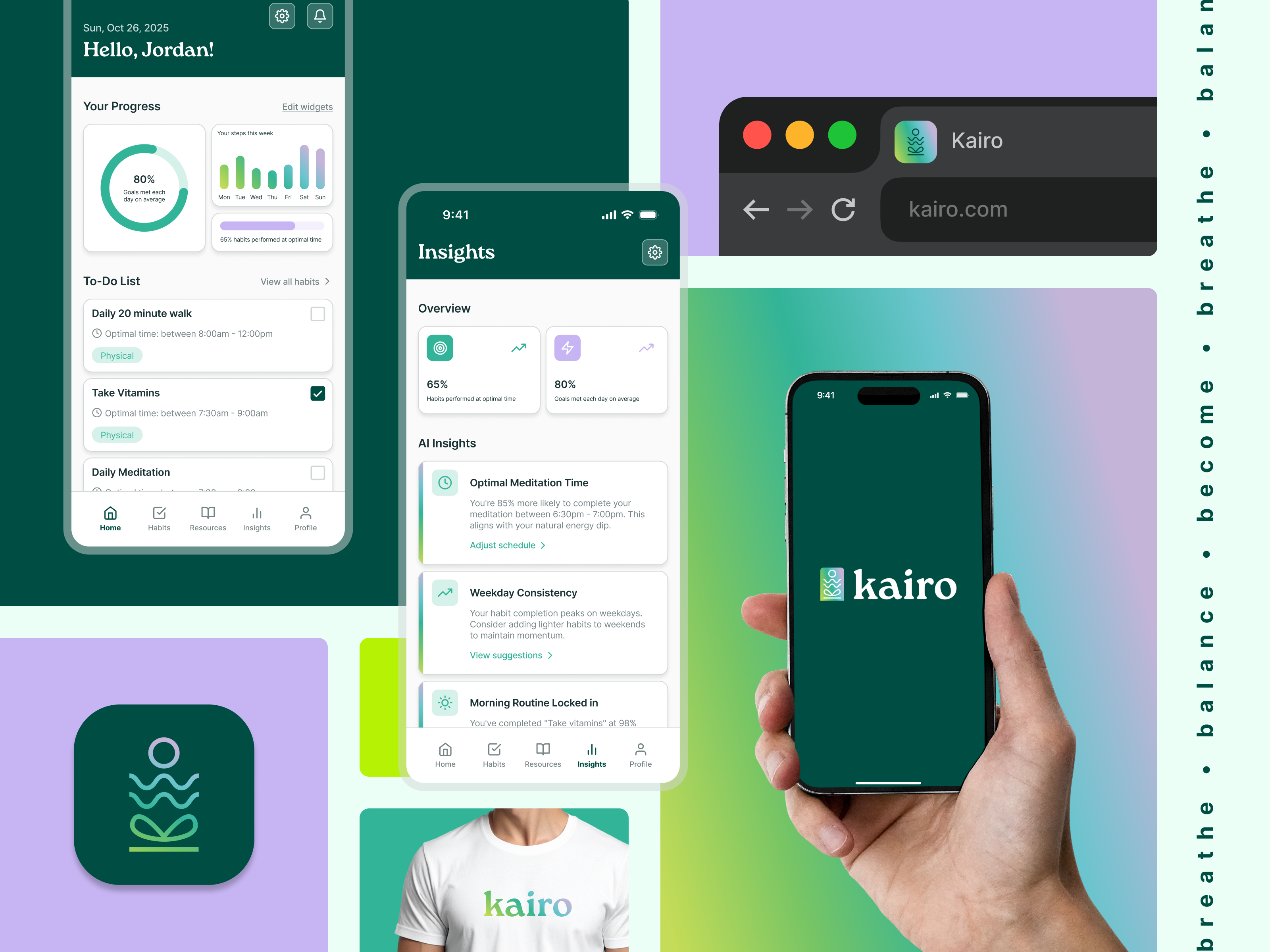 Kairo - Digital animation appicon branding graphic design illustration logo mobile app product design ui design uiux visual design