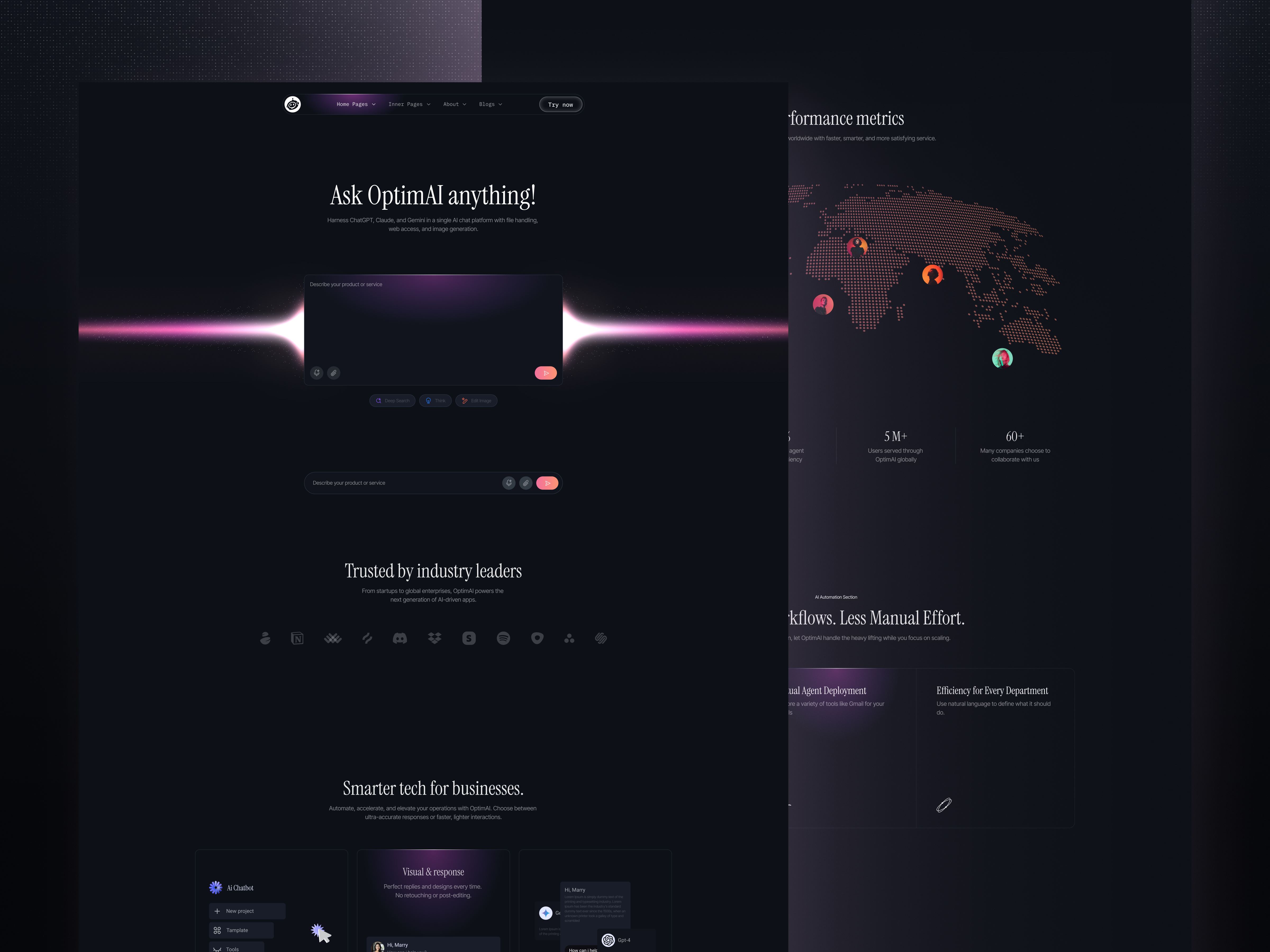 Multi-Model AI Chatbot Interface ai app design chatbot daily ui dark mode figma generative ai graphic design landing page minimalism product design saas talkora tech design ui user experience user interface ux visual design web design