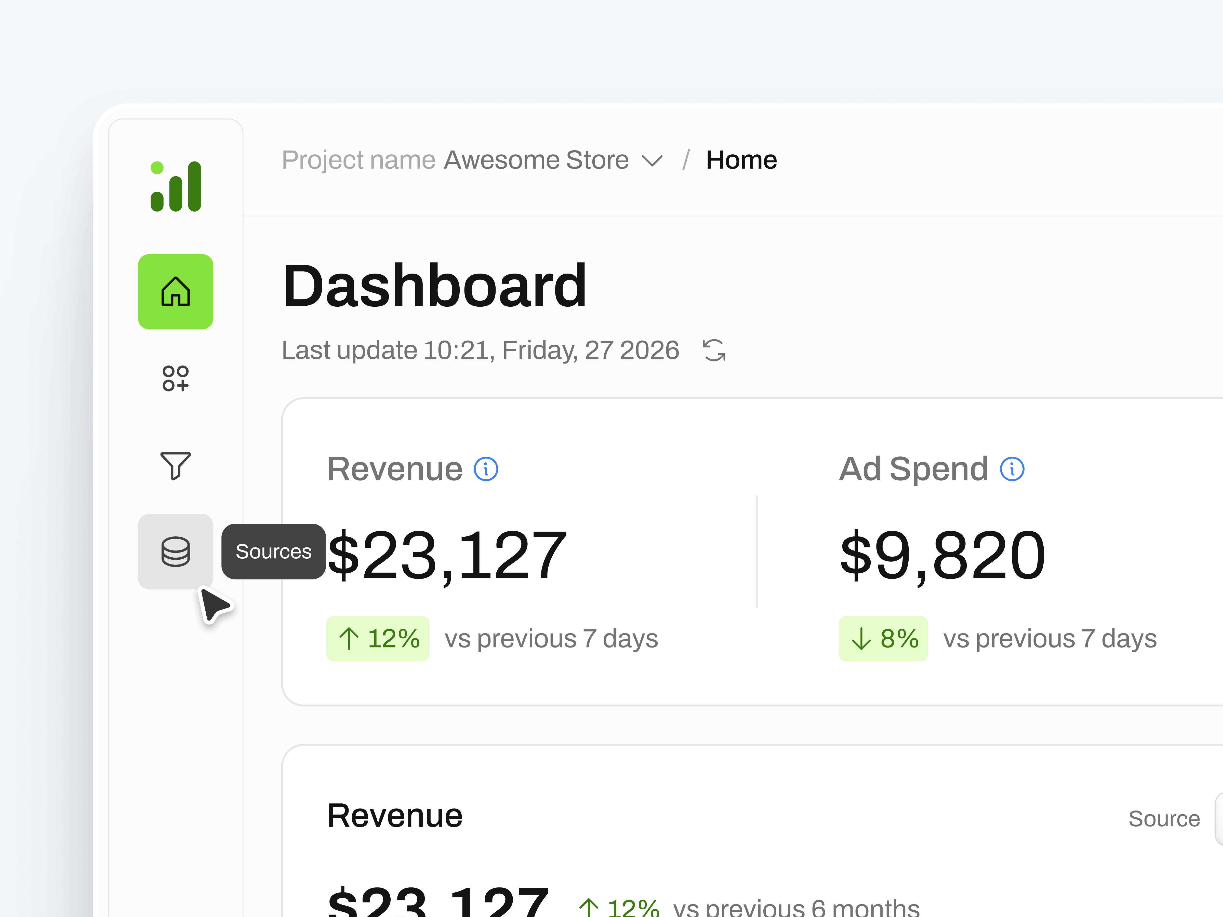 Sidebar Navigation – Hover & Context Feedback