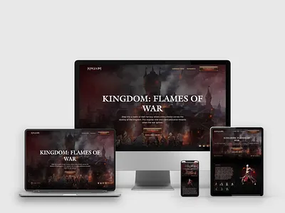 Kingdom: Flames of War — Website Project 🕹️ ui
