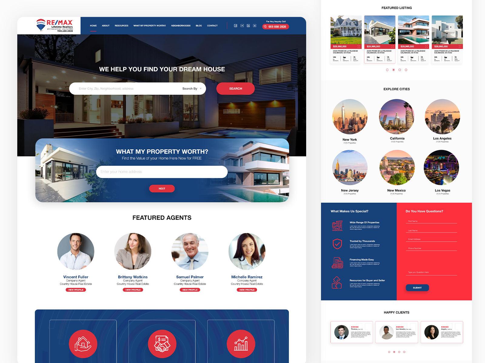 Real Estate Website Ui ui