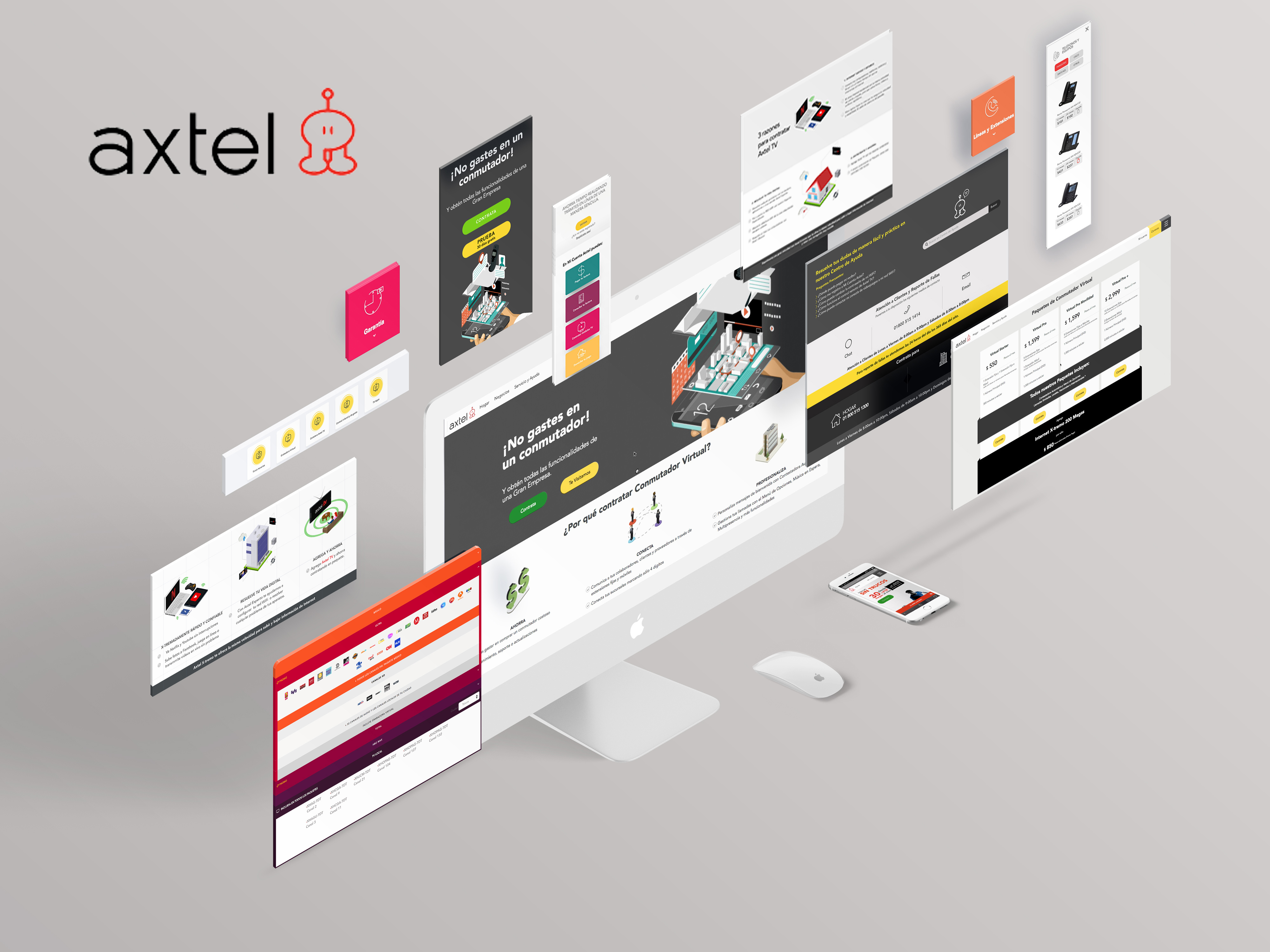 UI/UX Design Compilation: Axtel