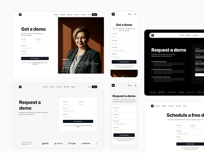 Request a demo - xperience ui design product ui web