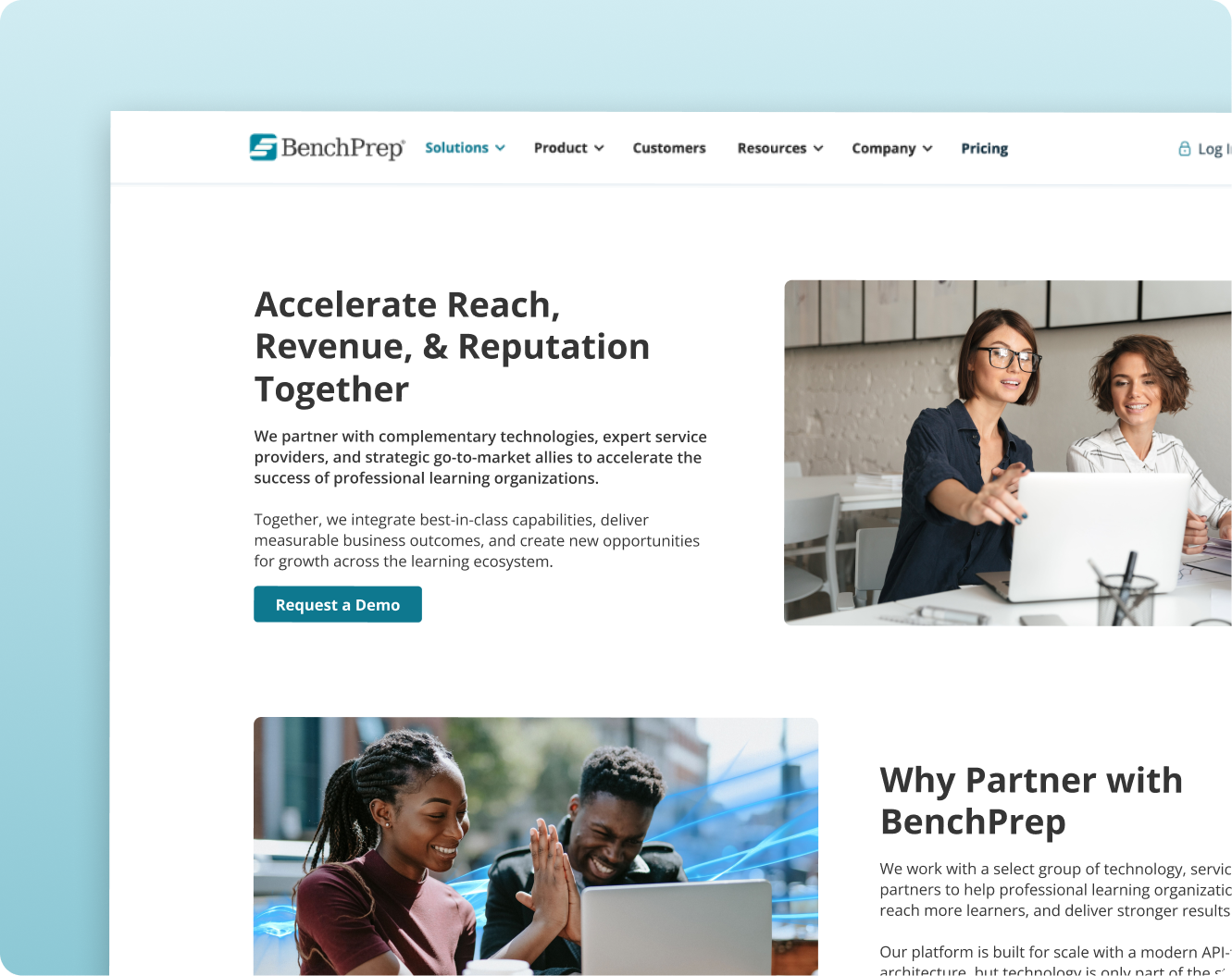 Partner page design b2b saas branding design education technology graphic design growth marketing learning management software marketing design partner landing page partner marketing partner page partner signup page product marketing saas saas technology ui ux web design